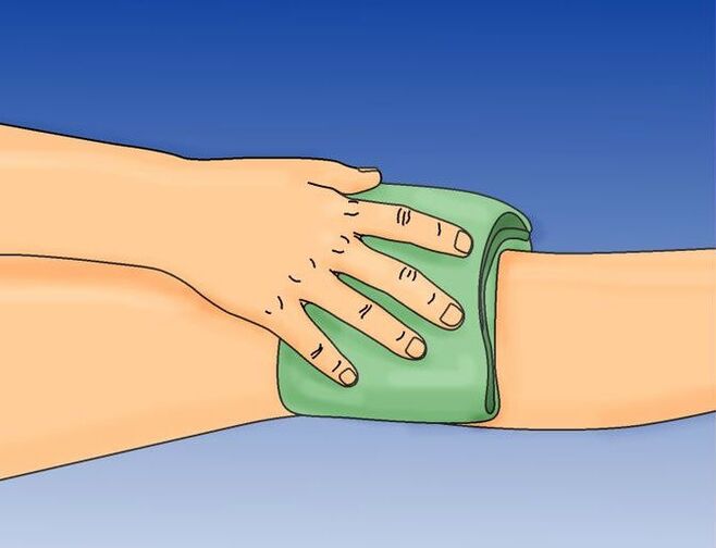 compress dina dengkul pikeun arthrosis
